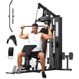 All-in-One Home Gym with 150 lbs Weight Stack Multi-Function