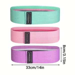 3-Piece Resistance Bands Set  Legs Glutes, Workout Bands