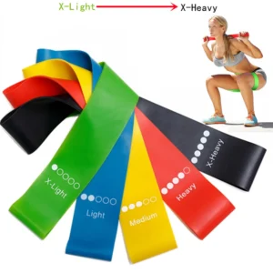 5Pcs/Set Yoga Resistance Rubber Bands Bodybuilding