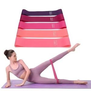 5 Piece Exercise Resistance Bands, Latex Loop Set.