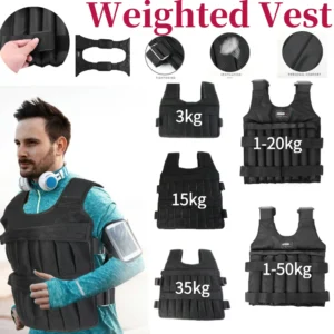 3/15/35kg Workout Weight Jacket Adjustable Exercise Vest