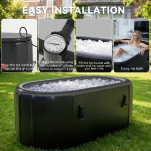 XXL Ice Bath Tub for Athletes Portable Inflatable Cold Tub