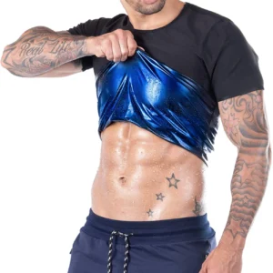 Men Sauna Suit Heat Trapping Shapewear Sweat Body Shaper